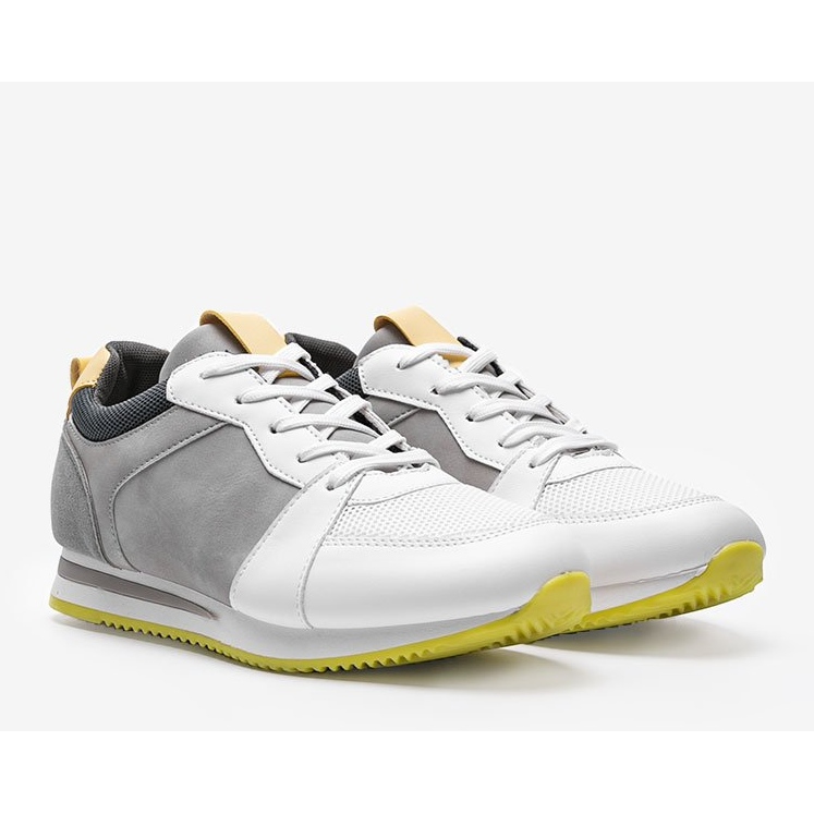 Bílé sportovní boty z ekokůže Elaine bílý 1