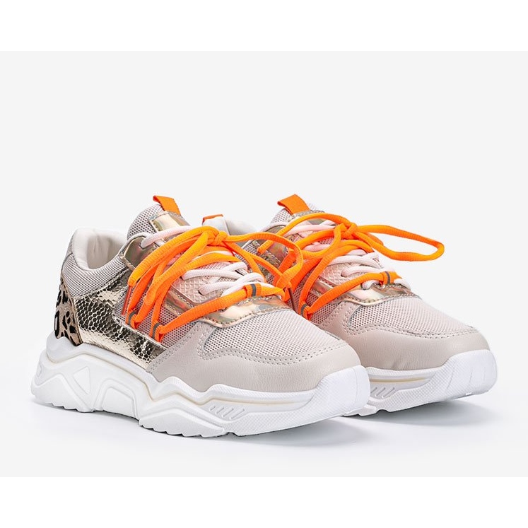 Béžové tenisky se zvířecím motivem Jana béžový 1