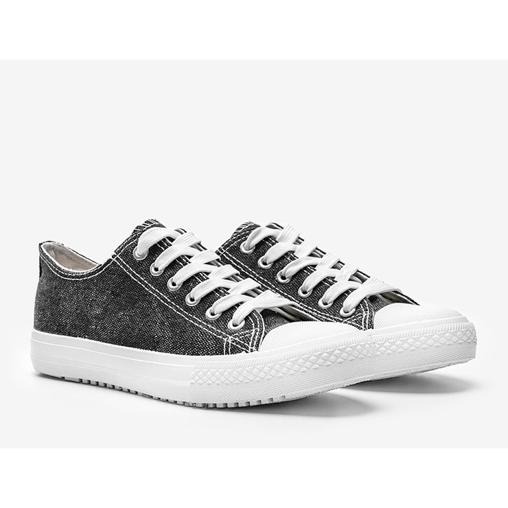 Černé lesklé tenisky Cora černá 1 Černé lesklé tenisky Cora černá 1