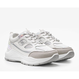 Bílé tenisky na silné podrážce Aliza bílý 1