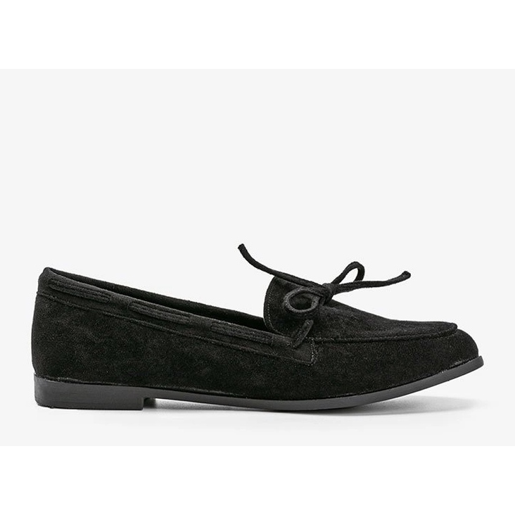 Černé mokasíny Kierra z eko semiše černá 1