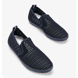Prolamované tenisky Mallory navy blue modrý 1