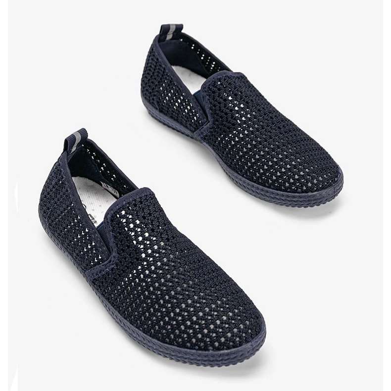 Prolamované tenisky Mallory navy blue modrý 1