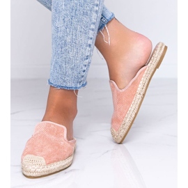 Růžové žabky s uzavřenou přední částí Kinshasy růžový 1