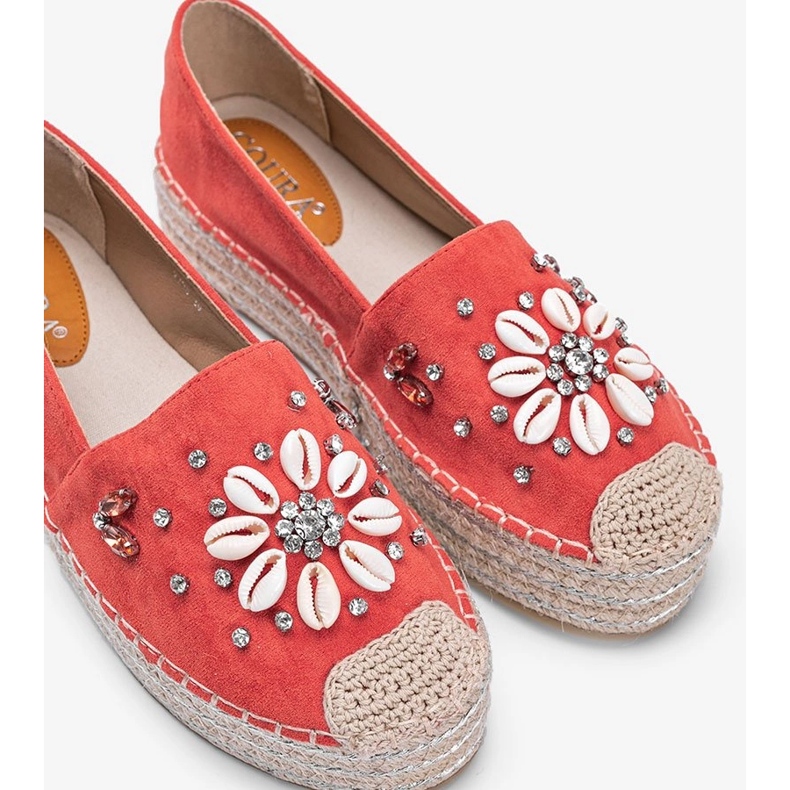 Oranžové espadrilky na robustní podrážce paní Nicki oranžový 1