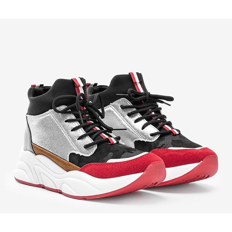 Černé tenisky na robustní podrážce Cassadi vícebarevný 1