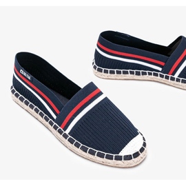 Dámské tmavě modré espadrilky Big Star Anim modrý 1 Dámské tmavě modré espadrilky Big Star Anim modrý 1
