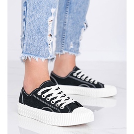 Dámské černé tenisky na silné podrážce Nolita černá 1