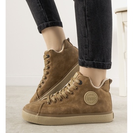 Dámské velké tenisky Giulia s hnědým zateplením Big Star 1