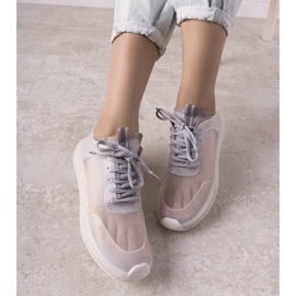 Šedé průhledné sportovní tenisky Alicante šedá 1