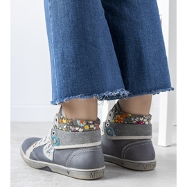 Šedé dámské kotníkové tenisky od Niente šedá 1 Šedé dámské kotníkové tenisky od Niente šedá 1