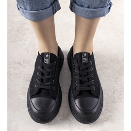 Černé tenisky na tlusté podrážce Beat černý 1