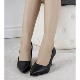 Černé lodičky na tlusté patě Day Off černý 1