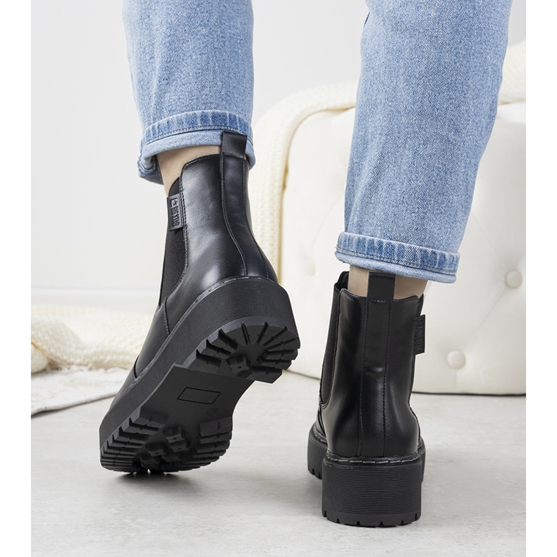 Černé dámské kozačky Big Star Letizia černá 1