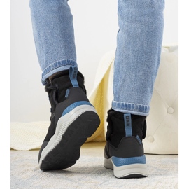 Černé, stylové sněhové boty od Big Star pro ženy od Cotto černá 1