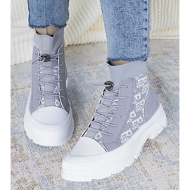 Šedé dámské tenisky Marois šedá 1