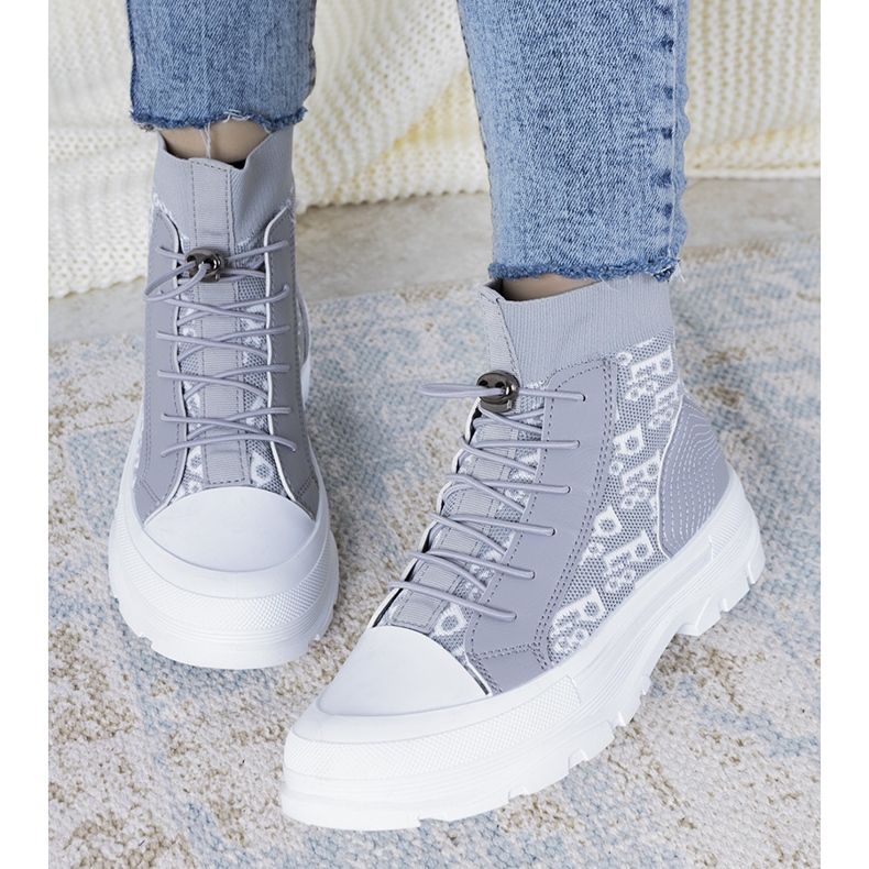 Šedé dámské tenisky Marois šedá 1