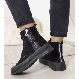 Černé dámské zateplené boty Paladiunio Goris černá 3