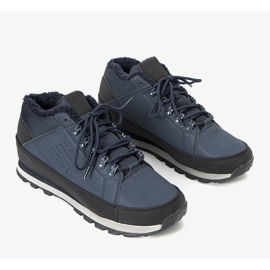 Sportovní zateplená pánská obuv Grifar v tmavě modré barvě černá 1