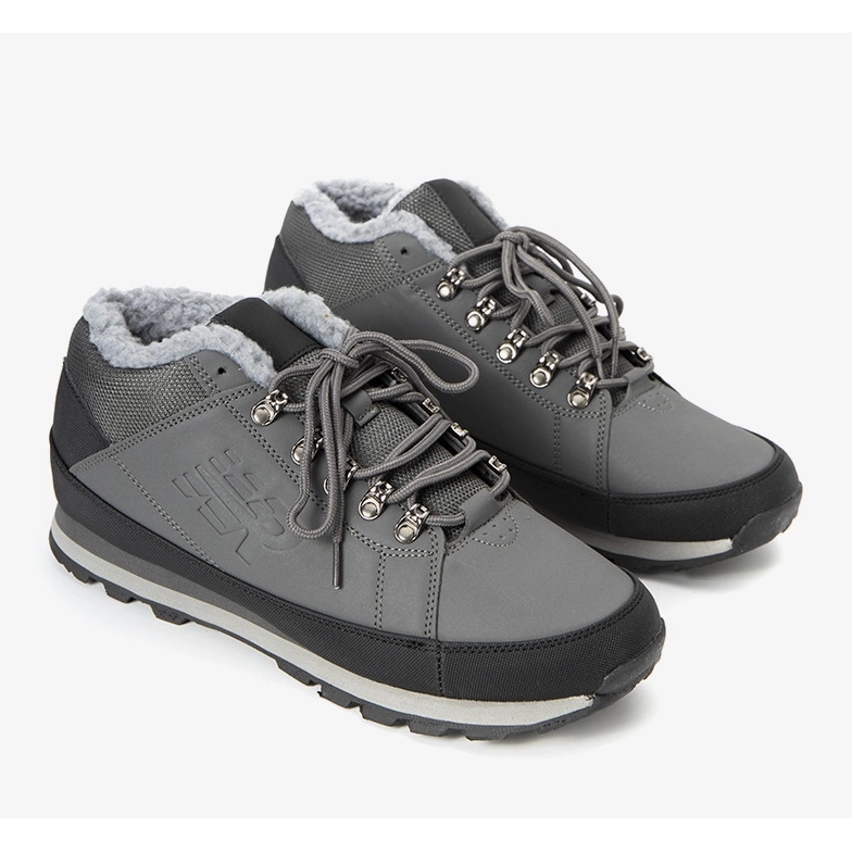 Šedé zateplené pánské sportovní boty Grifar šedá 1 Šedé zateplené pánské sportovní boty Grifar šedá 1