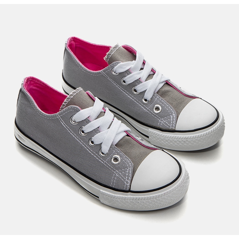 Šedé dětské tenisky Senco šedá 1