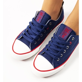 Klasické tmavě modré tenisky Big Star JJ274121 modrý 1