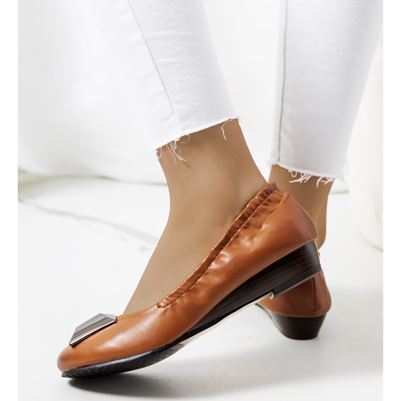 Hnědé balerínky Sofia hnědý 2