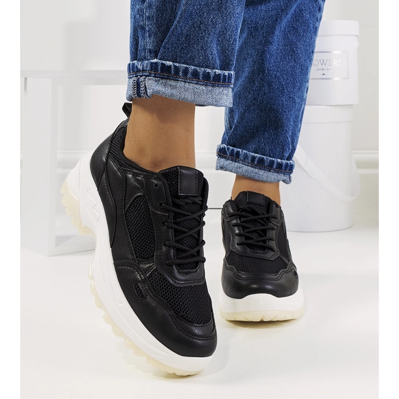 Černé tenisky Depretis černá 1