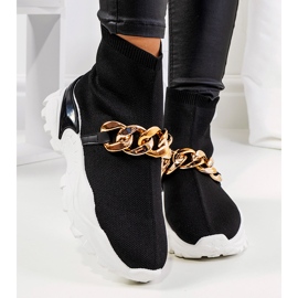 Černé vysoké tenisky Hurtado černý 1