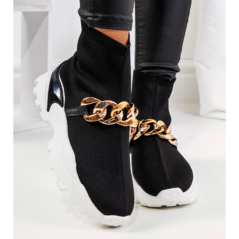 Černé vysoké tenisky Hurtado černá 1