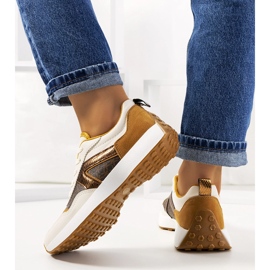 Dámské hnědé tenisky Isham béžový 1 Dámské hnědé tenisky Isham béžový 1