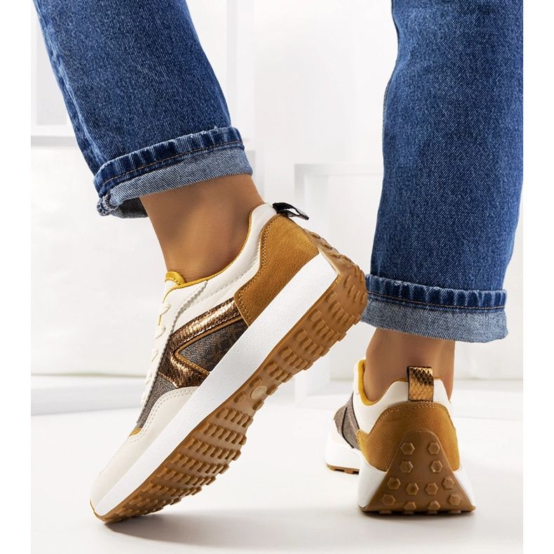 Dámské hnědé tenisky Isham béžový 1 Dámské hnědé tenisky Isham béžový 1