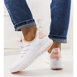 Bílé a růžové sportovní boty Lenna bílý 1