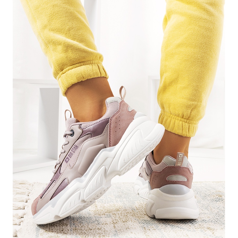 Fialové tenisky Big Star HH274258 fialový růžový 1