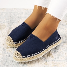 Dámské tmavě modré espadrilky Big Star HH274500 námořnická modř 2