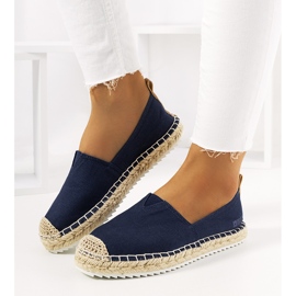 Dámské tmavě modré espadrilky Big Star HH274500 námořnická modř 1