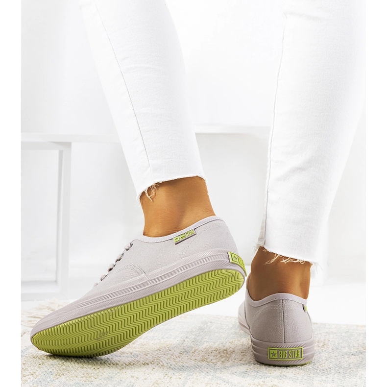 Šedé dámské tenisky Big Star JJ274264 šedá 1