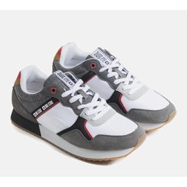 Bílo-šedé pánské tenisky Big Star JJ174147 bílý šedá 1