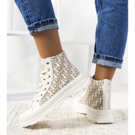 Béžové tenisky, dámské boty, Chester béžový 1