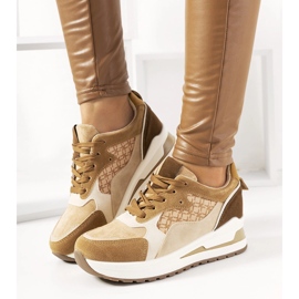 Hnědé tenisky pro ženy sportovní boty Eryn hnědý 1