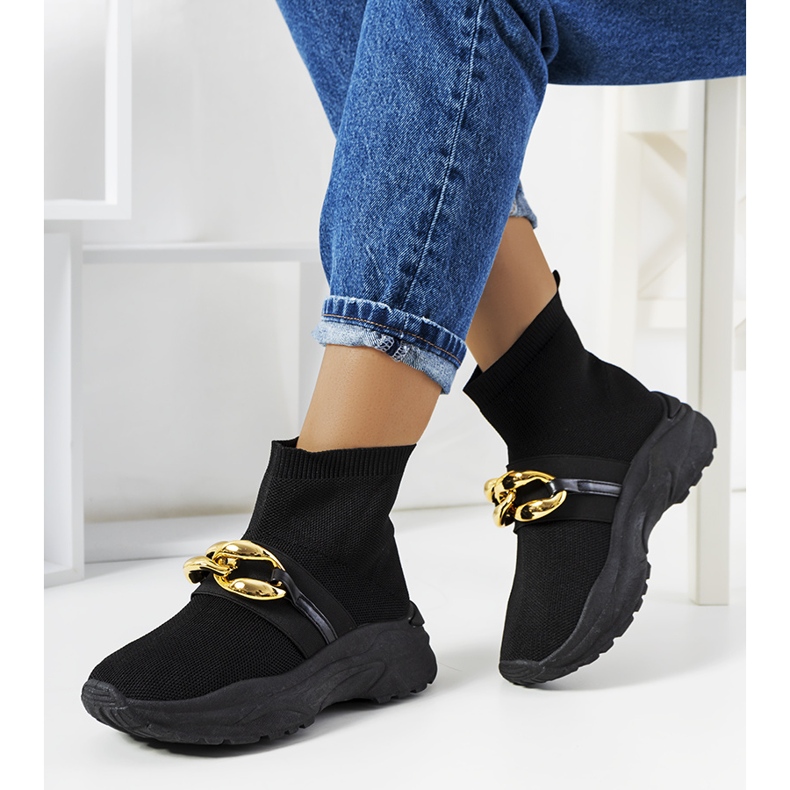 Černé vysoké tenisky od Martina černá 1