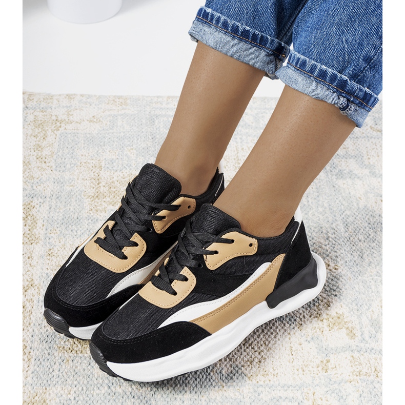 Černé dámské tenisky Pagnotto béžový černá 1