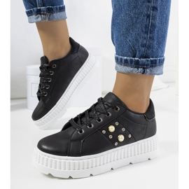 Černé tenisky na platformě Ileana černý 1