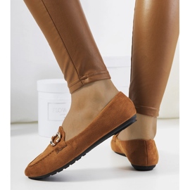 Hnědé dámské mokasíny od Leila hnědý 1