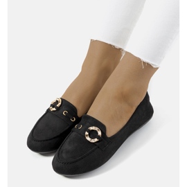 Černé dámské mokasíny Leila černý 1