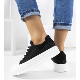 Černé tenisky na platformě Venancia černý 1