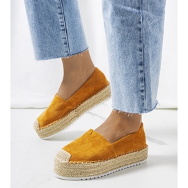 Hnědé espadrilky na platformě Dione hnědý 1