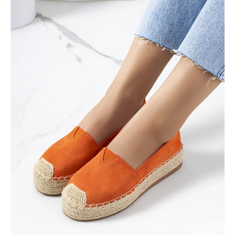 Dámské oranžové espadrilky Rhianne pomerančový 1