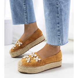 Hnědé espadrilky na platformě Paffen hnědý 1