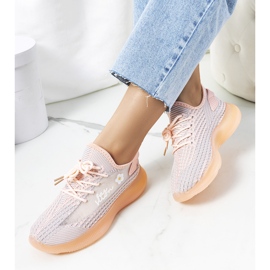 Růžové dámské sportovní tenisky Molema růžový šedá 1